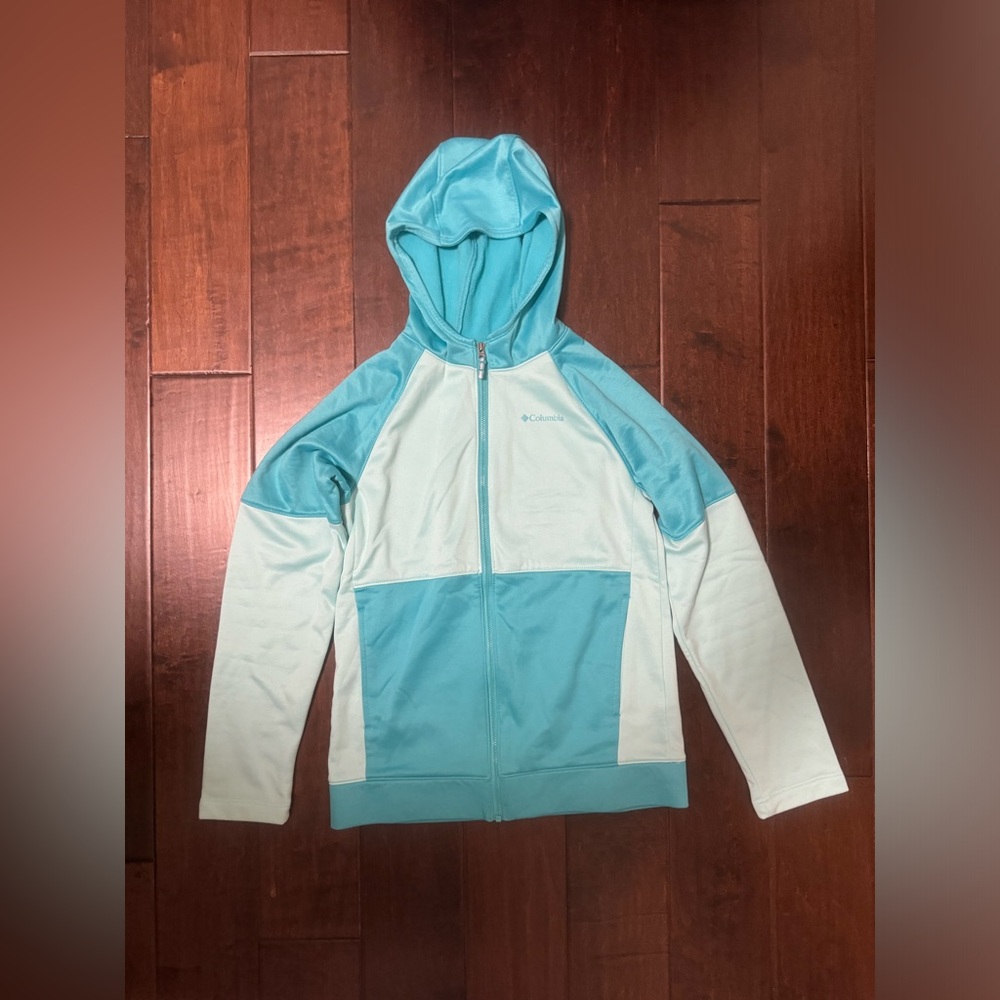 Columbia Youth Girls Size Large (14/16) Zip-up Fleece Jacket.